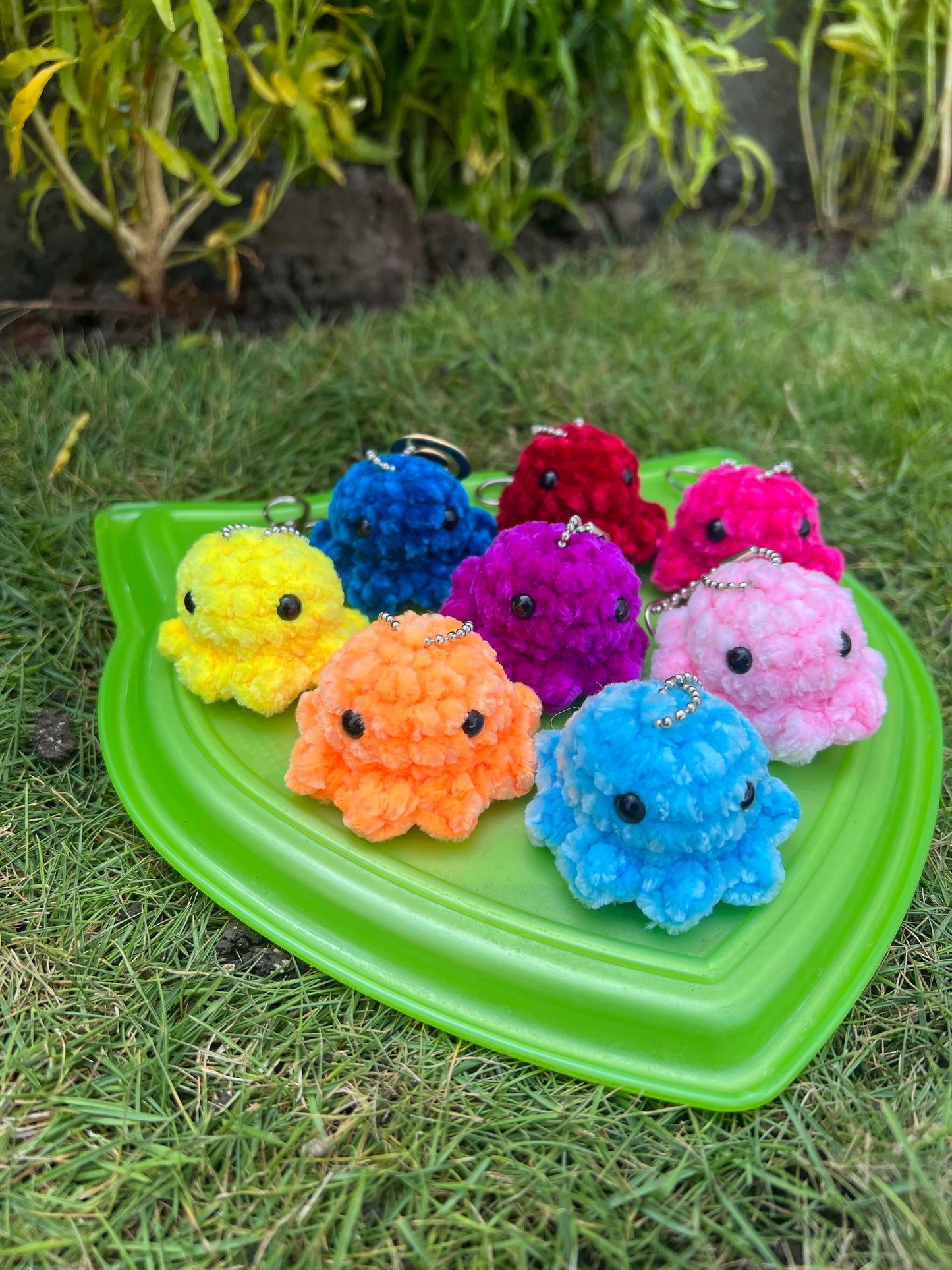 Handmade Mini octopus keychain in India