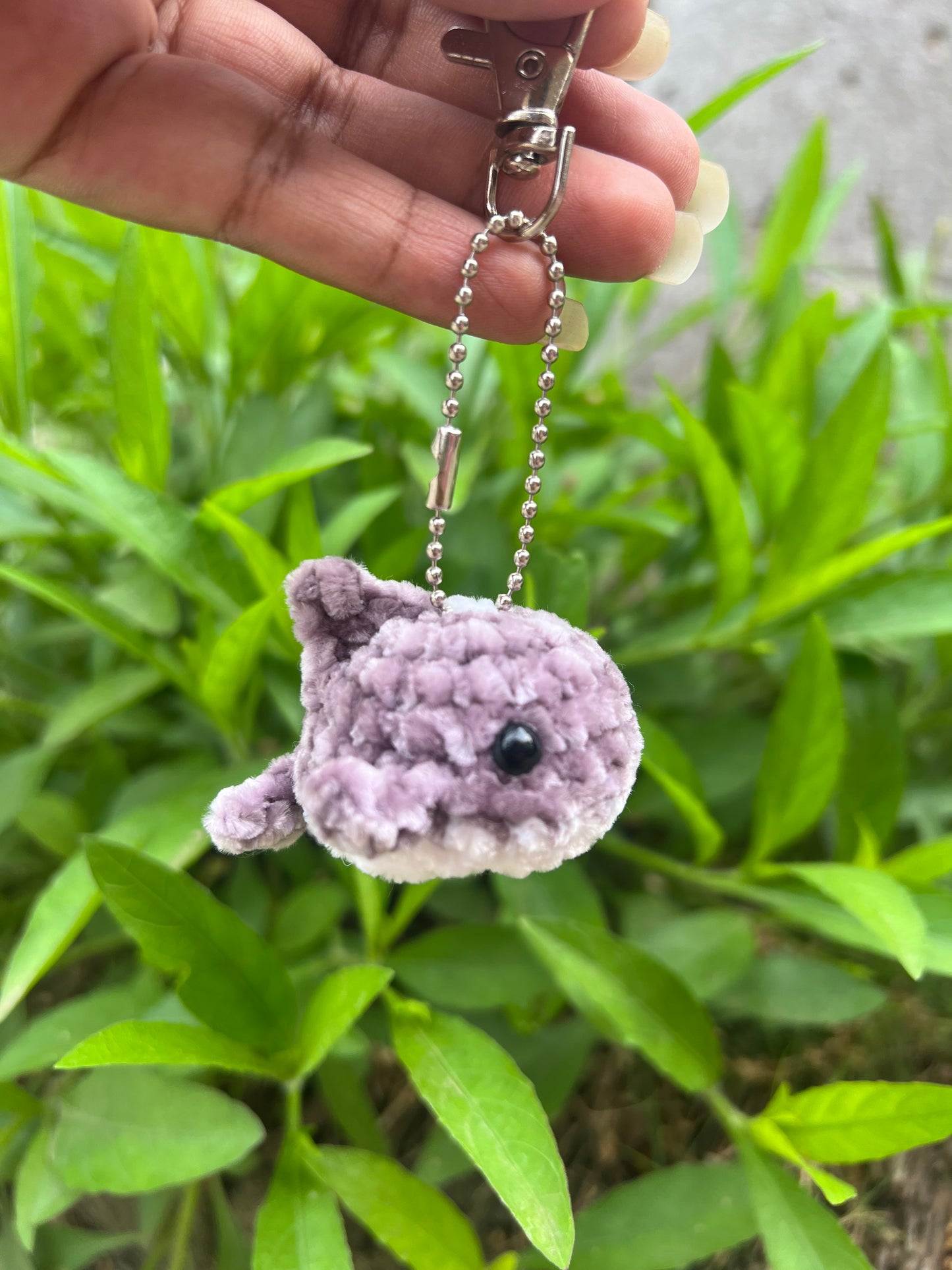 Handmade Plush Shark soft keychain in India